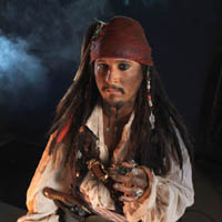 Ken Byrne as Captain Jack Sparrow Celebrity Impersonator - Cincinnati Makeup Artist Jodi Byrne 1